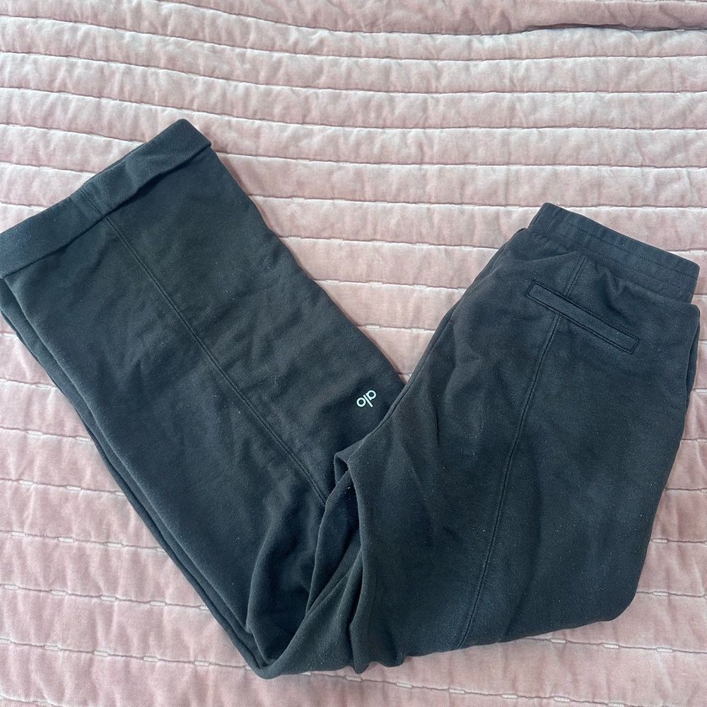 Alo Yoga Straight Wide Leg Sweatpants